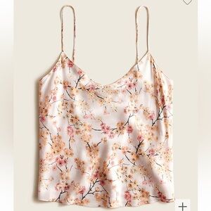 J.CREW Silk Camisole Cherry Blossom S